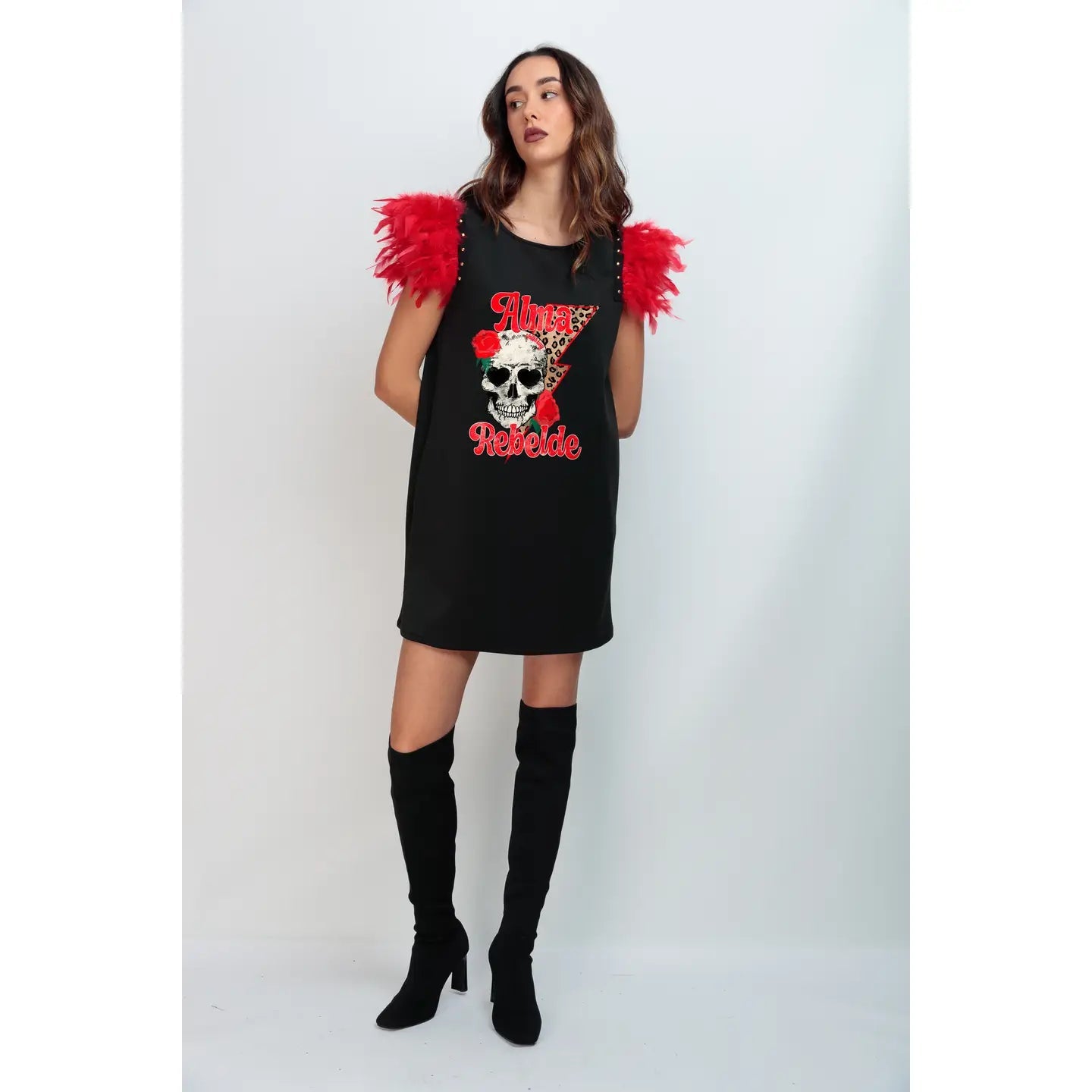 Alma Rebelde Short Robe - Modern Elegance with a Bold Touch for Women's Loungewear & Home Comfort