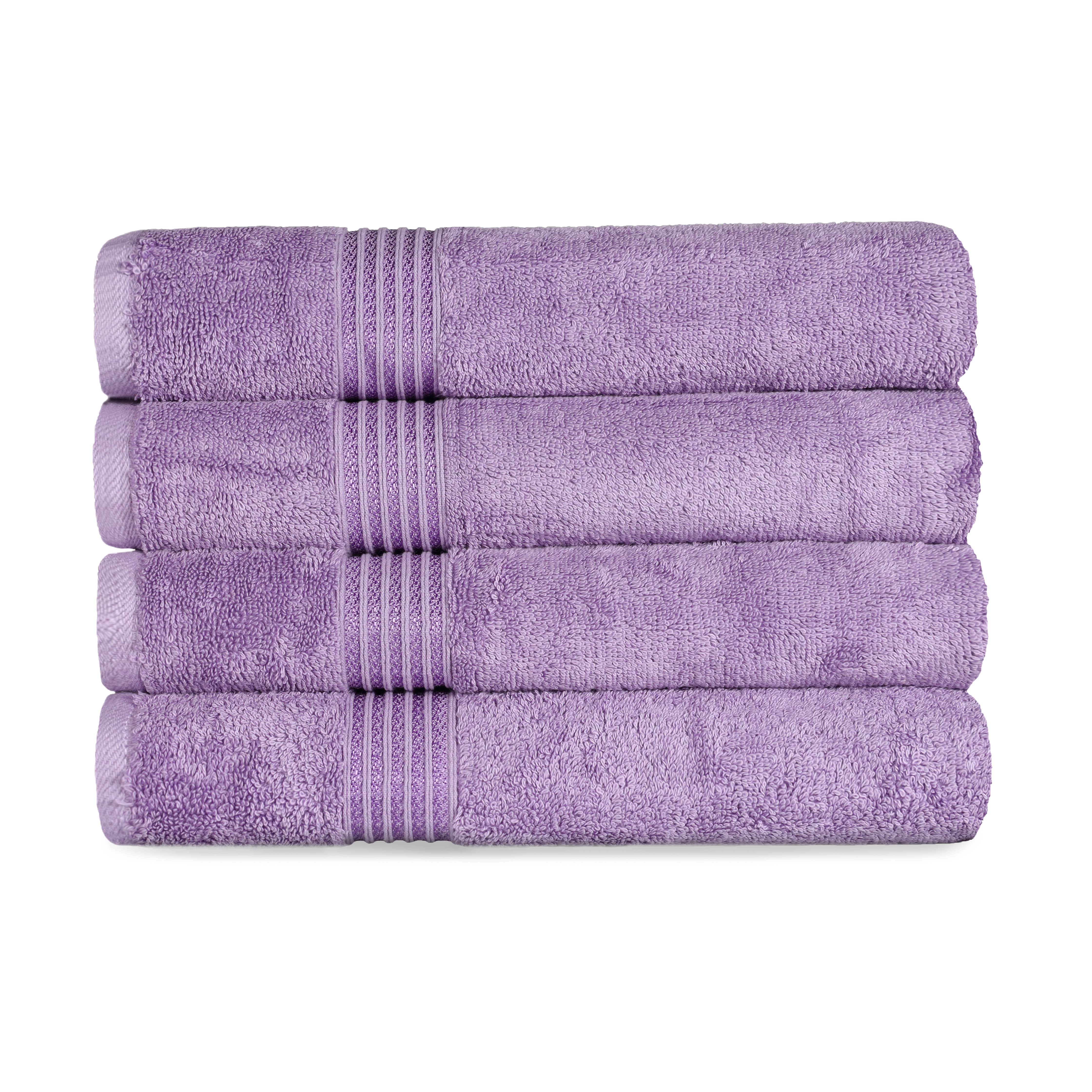 Premium Egyptian Cotton Bath Towel Set of 4 - Ultra Soft & Highly Absorbent Luxury Towels for Spa, Bathroom & Beach Use