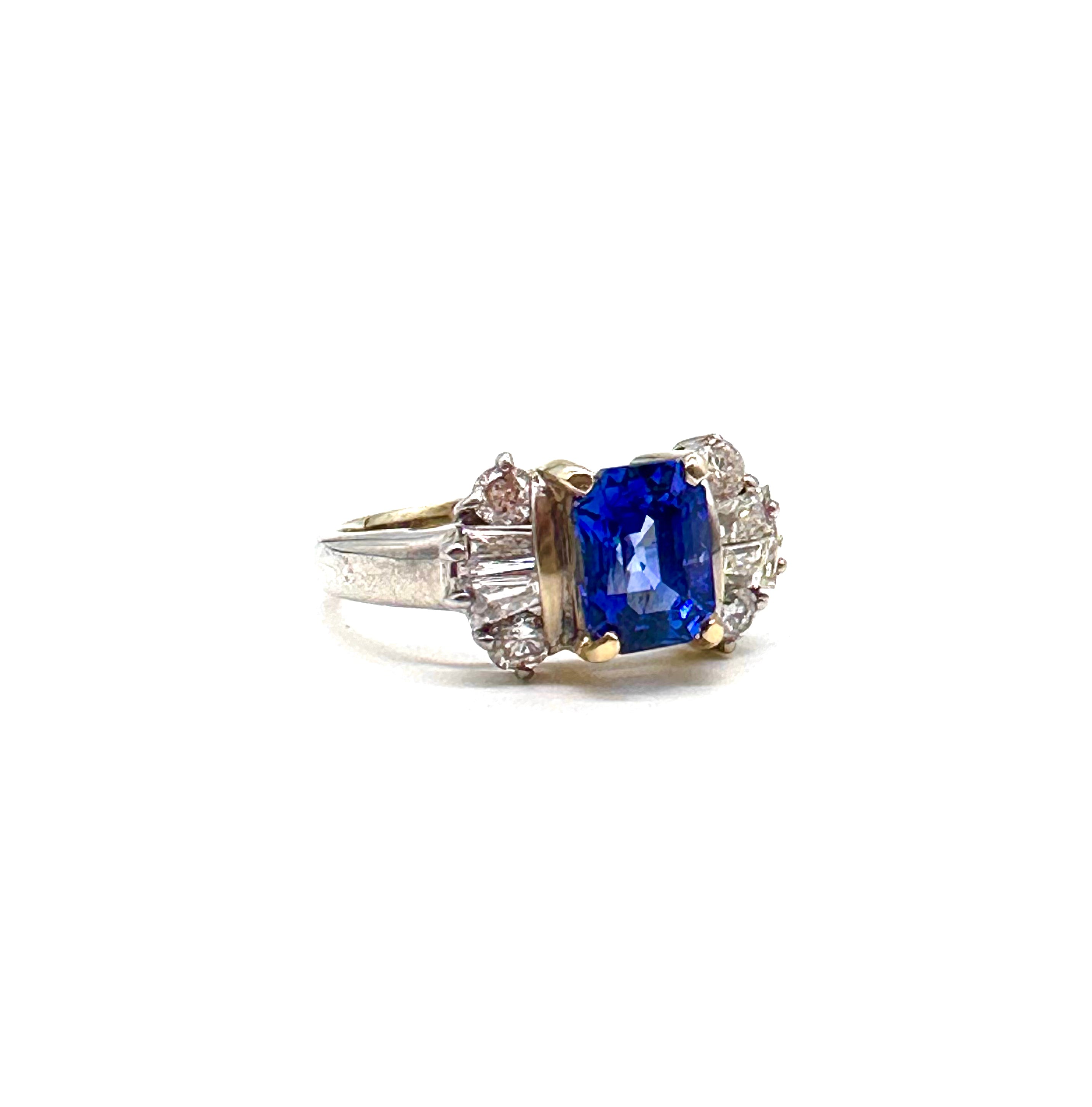 Exquisite Sapphire and Diamond Ring for Women | Elegant Blue Gemstone Engagement & Wedding Jewelry Gift | Perfect for Anniversaries, Proposals & Special Occasions