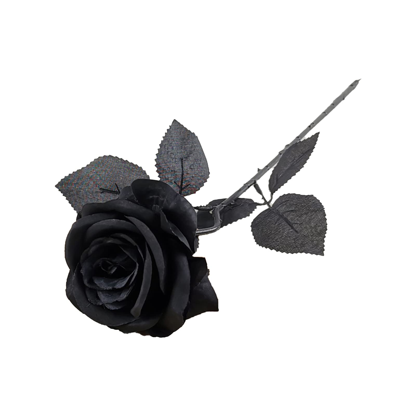10Pcs Realistic Black Faux Rose Flowers - Artificial Everlasting Roses for Home Decor, Garden, Wedding, and Party Decoration | High Simulation Silk Roses for Centerpieces, Bouquets, and Floral Arrangements
