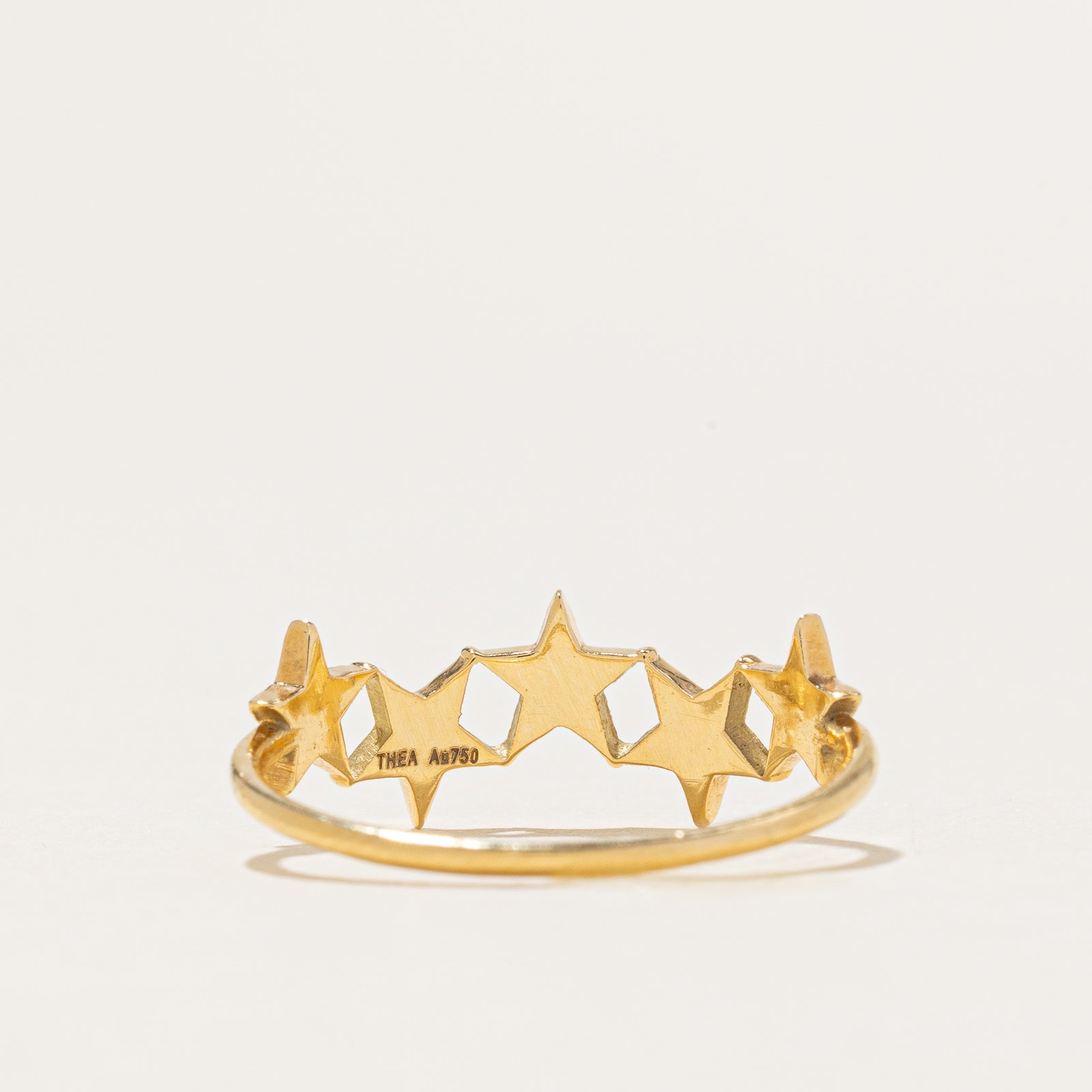 Thea Jewelry 0.04ctw Diamond Star Ring - Size 7.5 - Elegant Stackable Ring for Women, Perfect for Anniversary Gifts & Everyday Wear