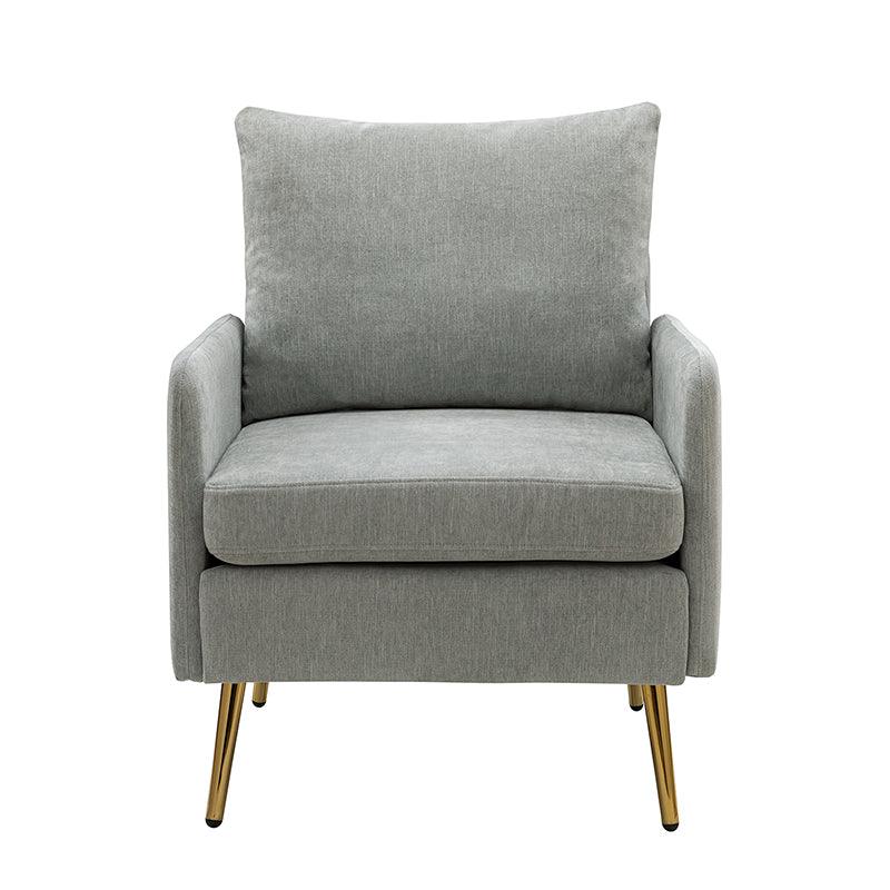 Laertiades Modern Upholstered Accent Armchair with Removable Cushion, Sturdy Metal Legs & High-Density Foam - Perfect for Living Room, Bedroom, or Office Decor