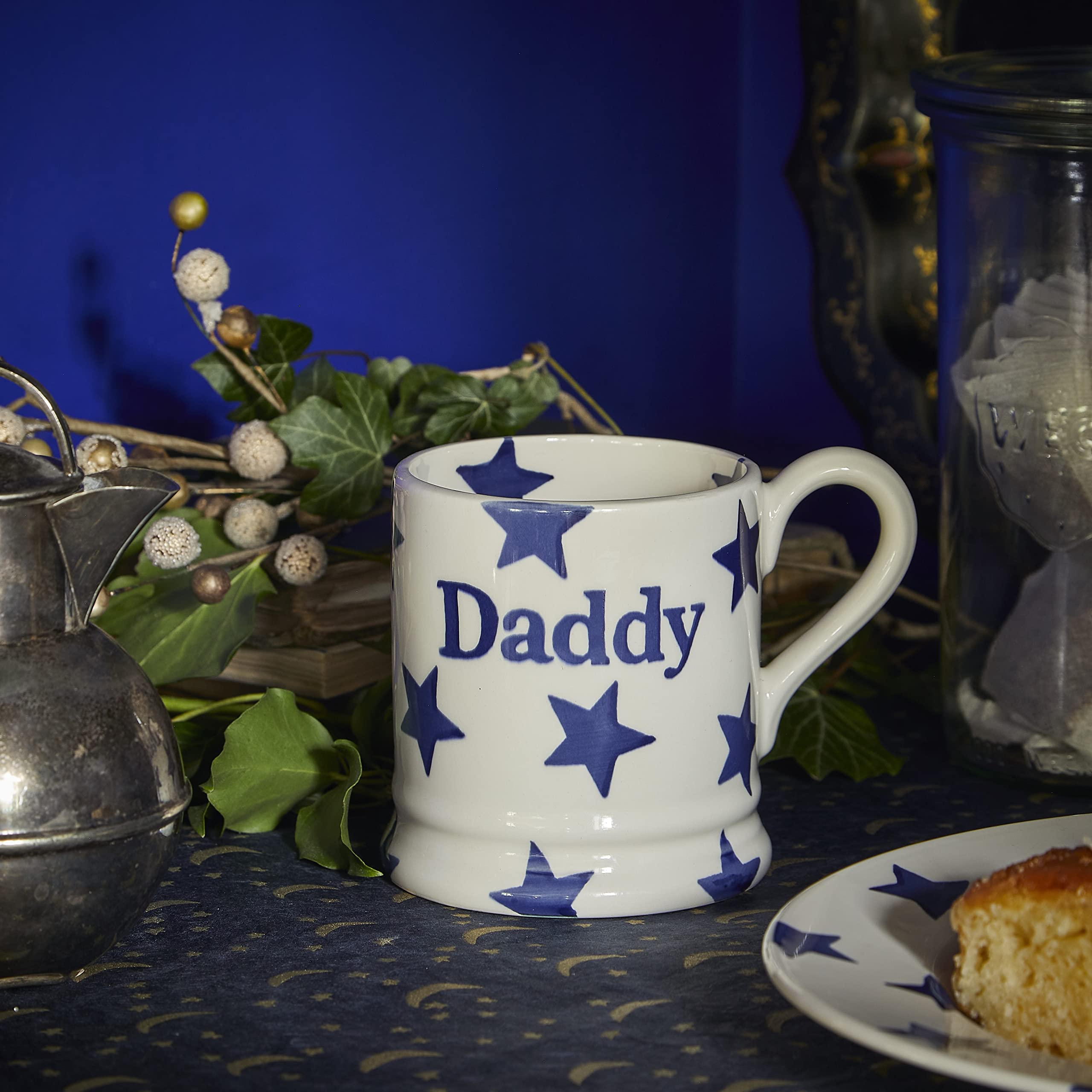 Emma Bridgewater Tazza Grande 300ml Coffee Mug - Original Papa Design, Unique Breakfast Cup for Coffee, Cappuccino & Tea - Perfect for Home, Office & Gifts