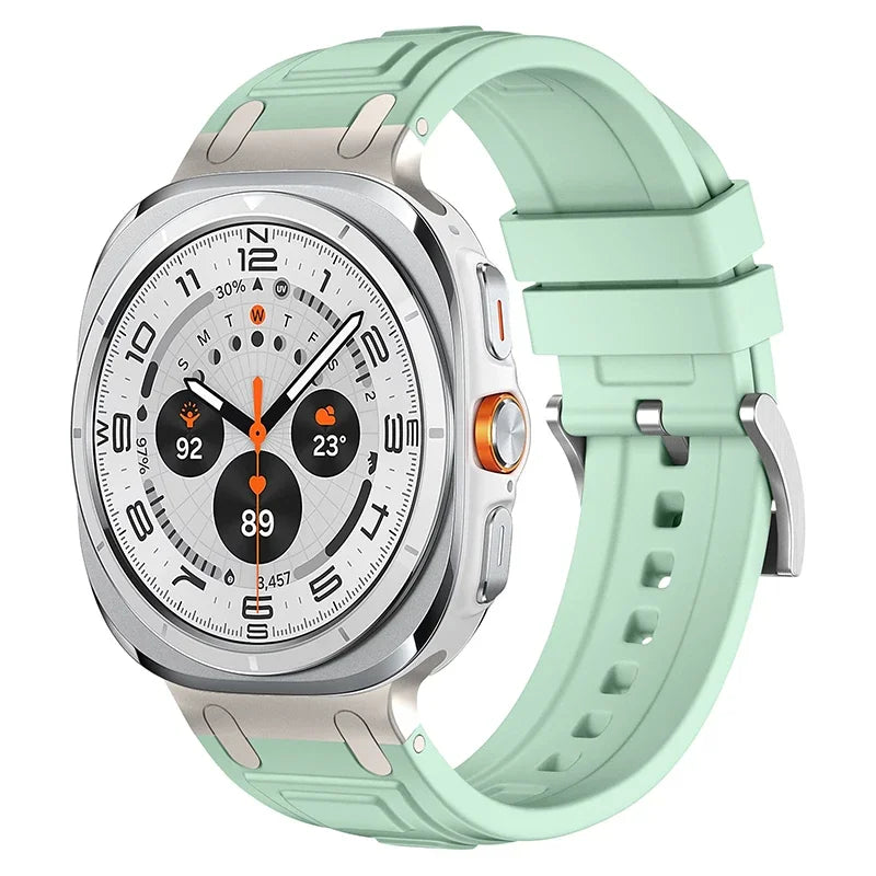 Rocky Silicone Sports Band for Samsung Galaxy Watch Ultra - Durable, Comfortable & Sweatproof Strap for Running, Gym & Outdoor Activities
