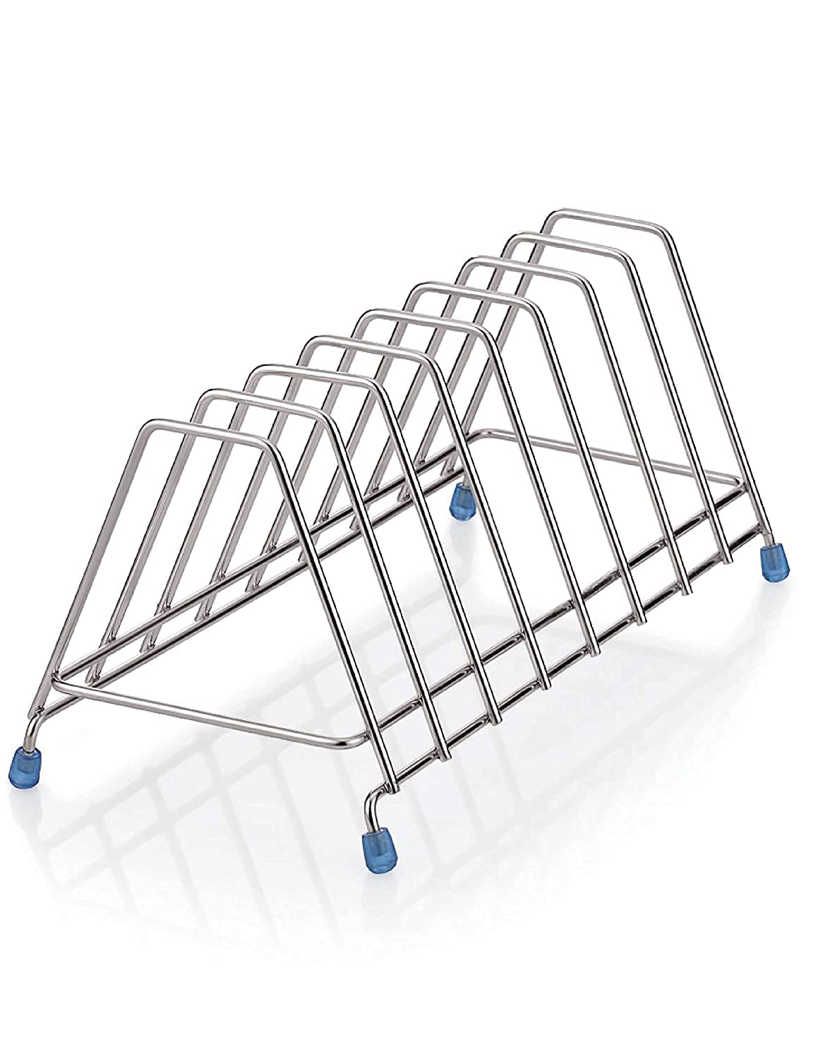 **Stainless Steel 8-Section Kitchen Thali Rack - Dish Drying Rack, Plate Stand & Utensil Holder for Organized Storage | Perfect for Indian Cooking, Buffet Serving & Small Kitchen Spaces**