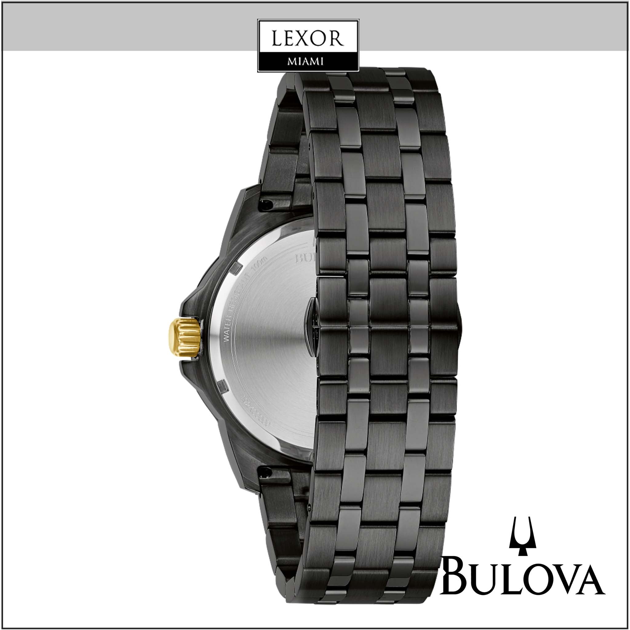 Bulova 98D176 Marine Star Men's Stainless Steel Chronograph Watch - Waterproof Diver Watch for Swimming, Sailing & Outdoor Adventures