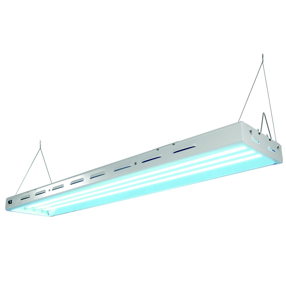 T5 LED Grow Light Fixture 4ft 4-Lamp 120V for Indoor Hydroponics & Greenhouse Plants - Perfect for Seedlings, Herbs, and Vegetables Cultivation