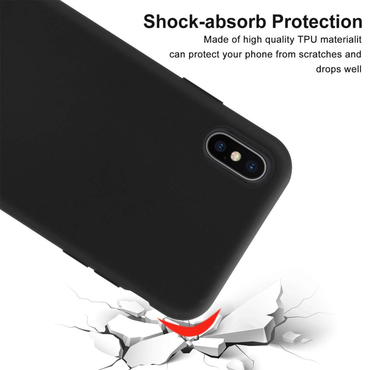 Slim Thin Black TPU Protective Phone Case for Cubot King Kong 7 (6.36 Inch) - Flexible Shockproof Cover with Raised Edges | Perfect for Outdoor Adventures, Work & Daily Use