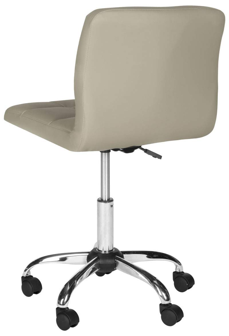 SAFAVIEH Brunner Black Modern Office Desk Chair - Ergonomic Computer Chair for Home & Office Workspace, Gaming, Study, and Conference Room
