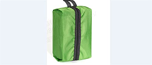 ZZHJYX Waterproof Travel Shoe Bag with Clear View Window - Portable Shoe Organizer Pouch for Men & Women (Blue/Green) - Perfect for Gym, Travel & Shoe Storage