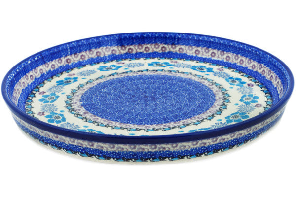 10-Piece Cookie Platter Set - Blooming Blues Floral Design - Perfect for Parties, Dessert Displays & Home Decor