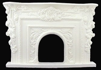 Miniature Dollhouse Molded Fireplace - DIY Craft for Home Decor