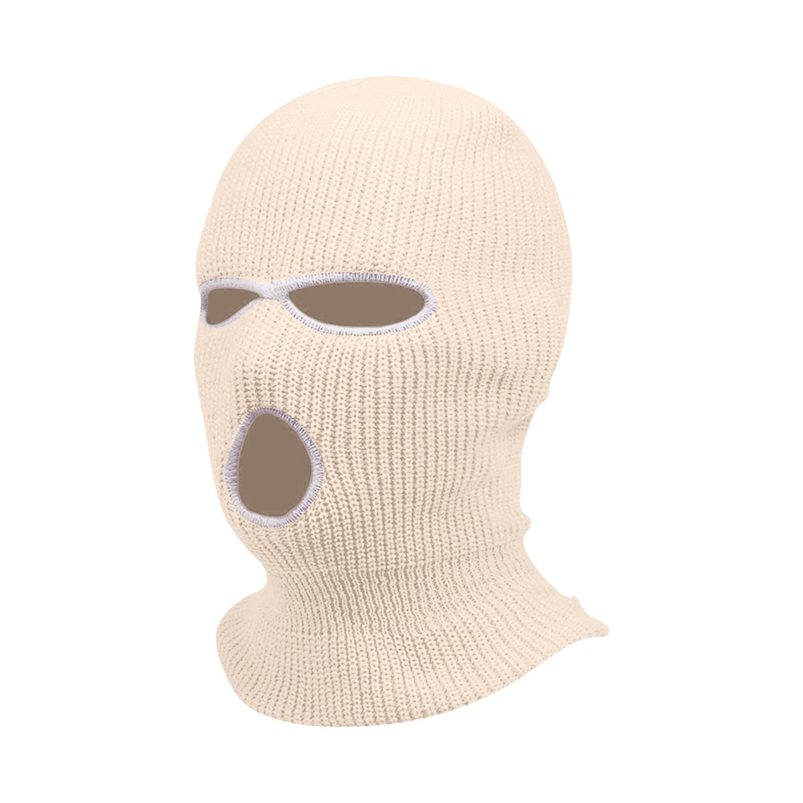 3 Hole Winter Ski Balaclava - Warm Knitted Full Face Cover Mask for Men & Women - Perfect for Skiing, Snowboarding, Motorcycling & Outdoor Winter Sports