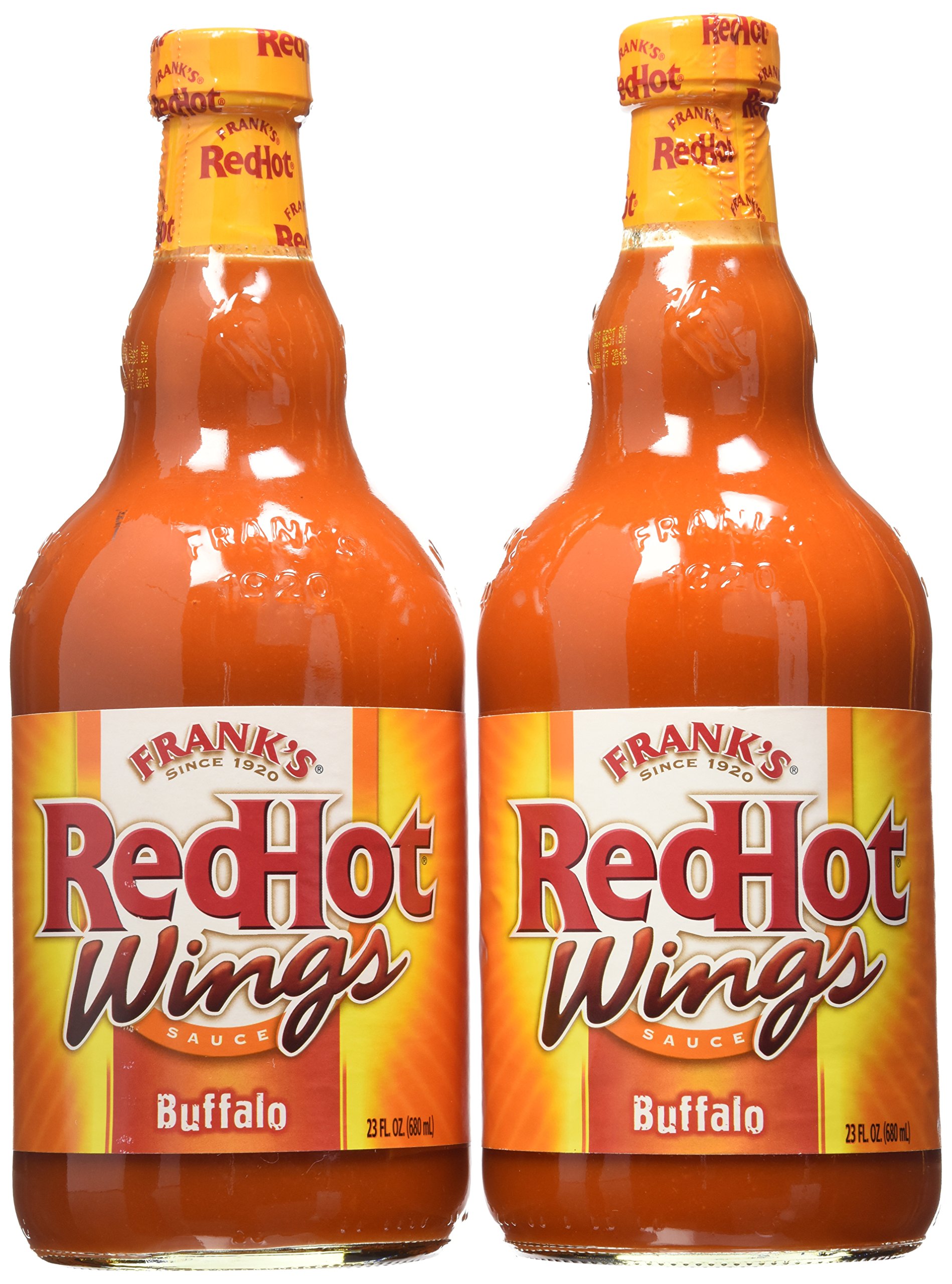 Frank's RedHot Original Buffalo Wings Sauce - 2 Pack (23oz Bottles) | Hot Sauce for Chicken Wings, Pizza, Dips & More | Perfect for Game Day, BBQs & Spicy Food Lovers