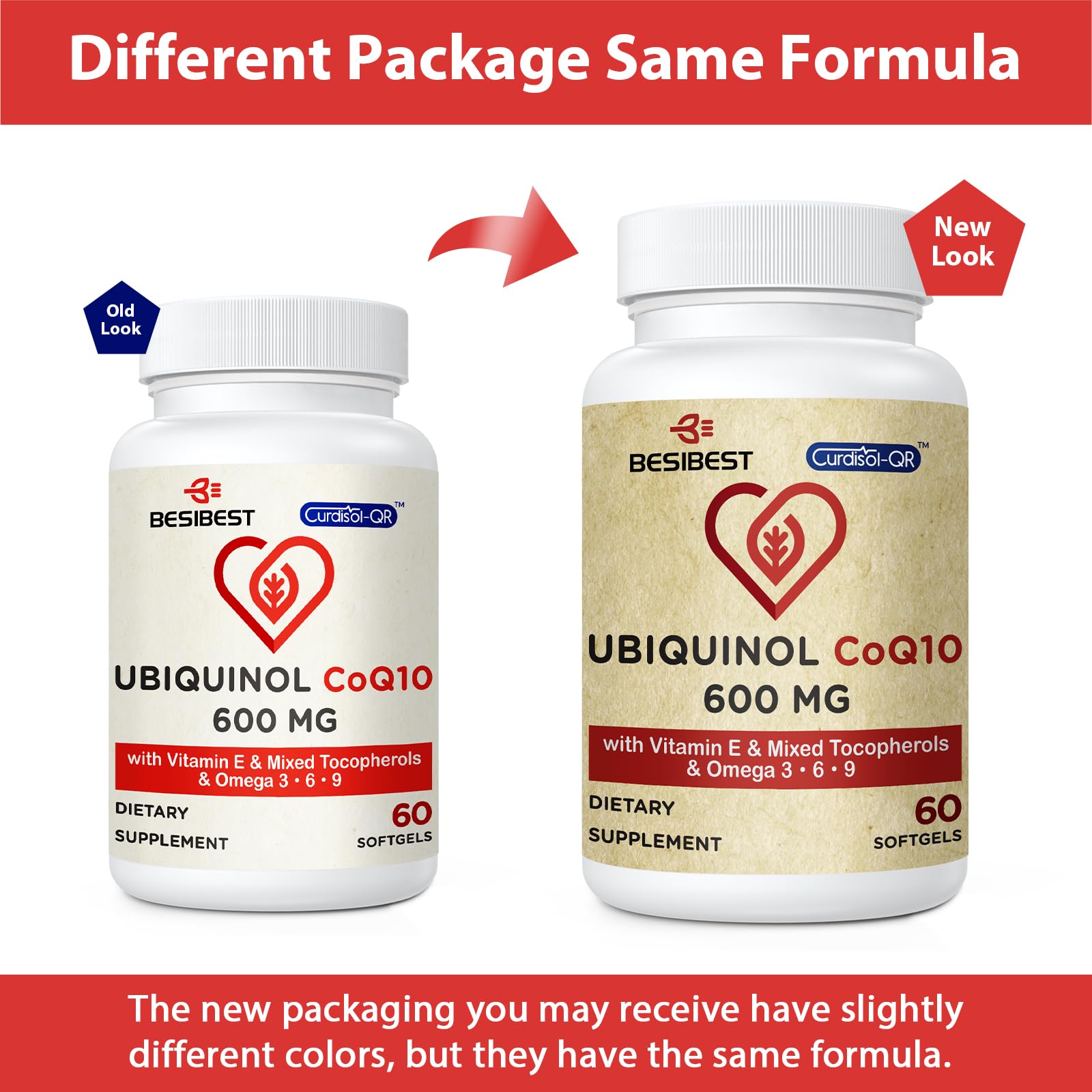 Ubiquinol CoQ10 600mg Softgels - Active Coenzyme Q10 Supplement with Vitamin E & Omega 3-6-9 for Heart Health - High Absorption CoQ10 Antioxidant for Energy & Cellular Support - 360 Count - Perfect for Daily Wellness & Active Lifestyle
