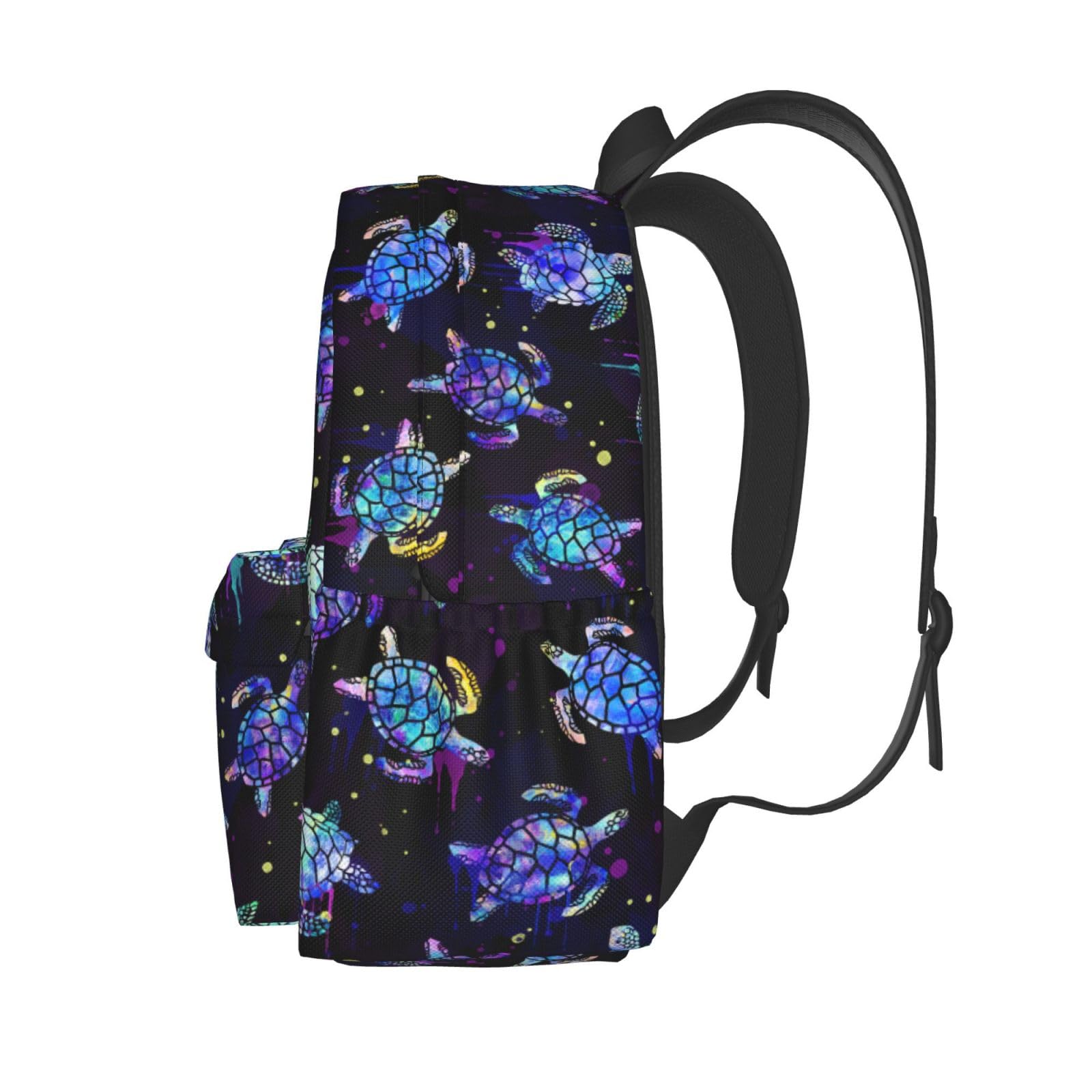 Women's Lightweight Waterproof 16.9 Inch Laptop Backpack - Casual Travel Hiking Daypack with Sea Turtle Design | Perfect for Work, School, College & Outdoor Adventures