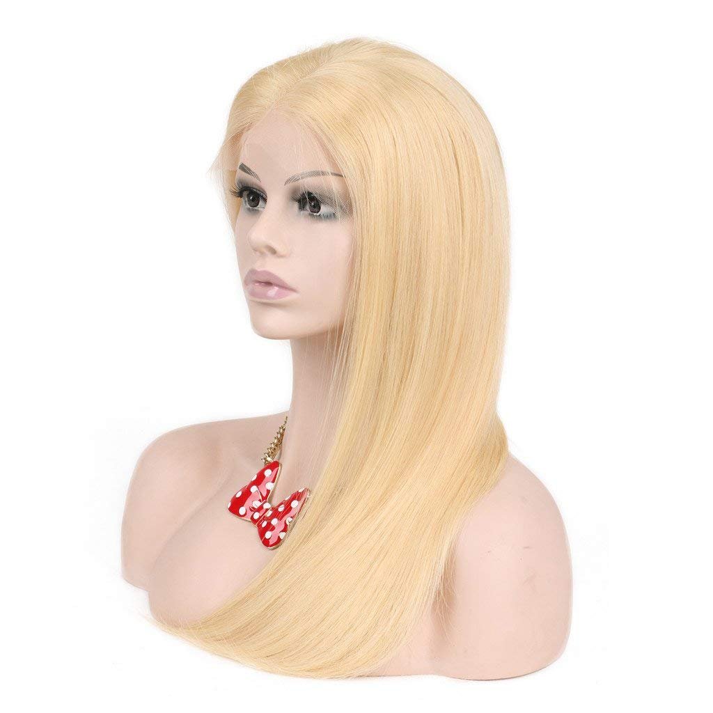 250% Density #613 Blonde Lace Front Wig - Pre Plucked Straight Human Hair Wig 26 Inch for Women | Natural Look for Daily Wear, Cosplay & Special Occasions