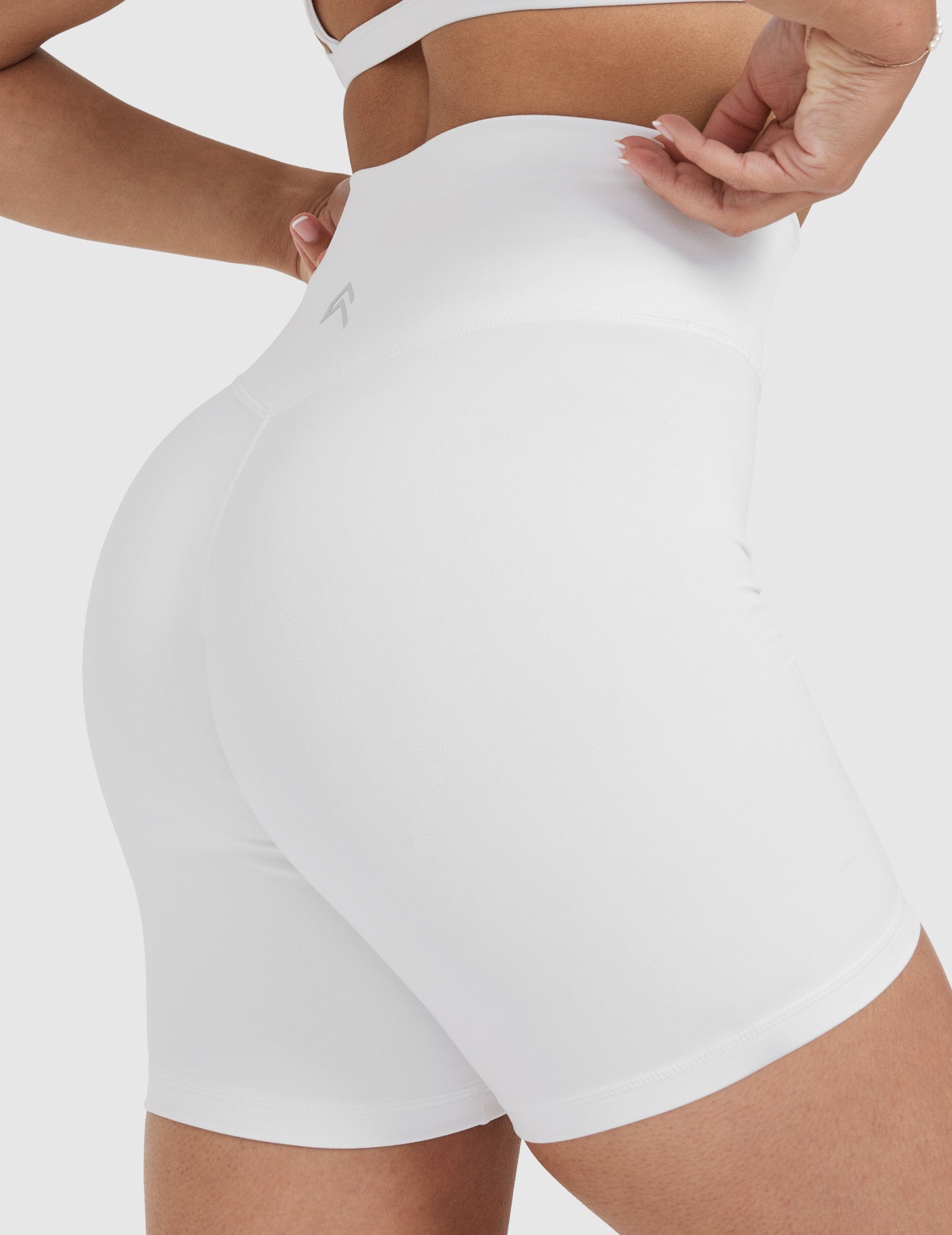Timeless High Waisted Denim Shorts for Women | 6-Inch Inseam | White | Perfect for Summer Outfits & Beach Vacations