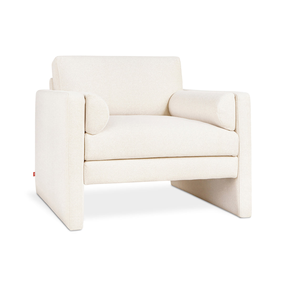 M Co Living Laurel Armchair - Modern Accent Chair for Living Room, Bedroom & Office - Comfortable Upholstered Armchair with Wooden Legs - Perfect for Reading, Relaxing & Home Decor