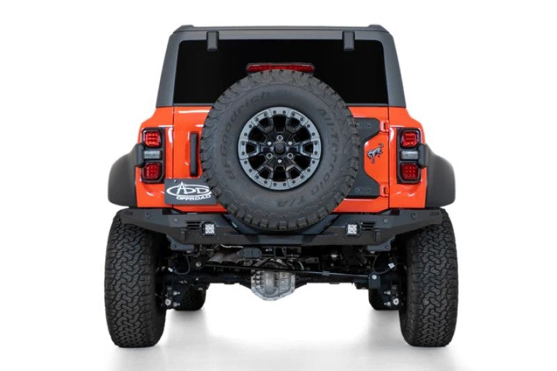 2022-2023 Ford Bronco Raptor Bomber Style Rear Bumper | Heavy Duty Off-Road Protection | Perfect for Trail Riding & Rock Crawling Adventures