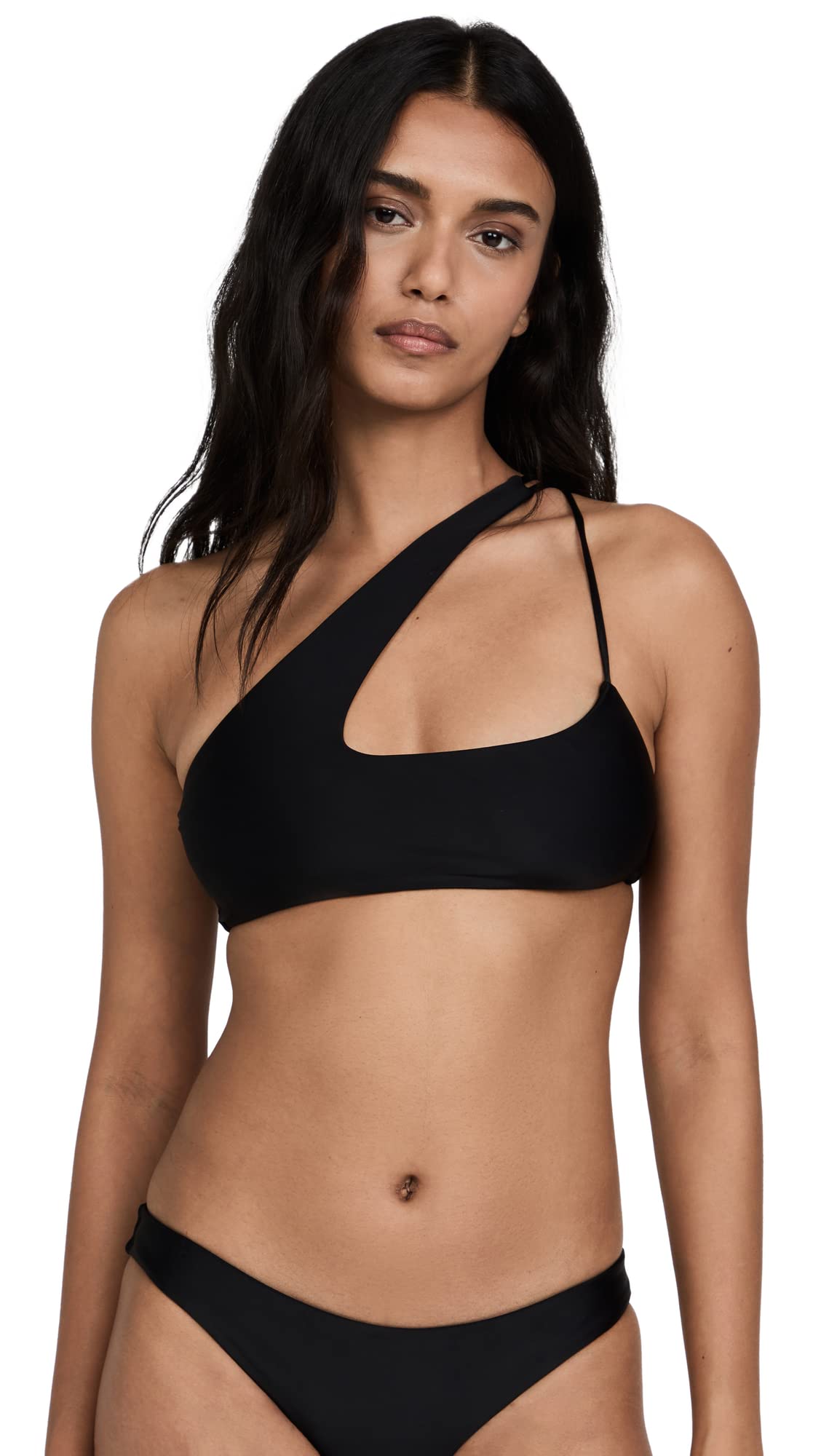MIKOH Women's Queensland Cross Shoulder Bikini Top - Sexy Swimwear for Beach, Pool & Summer Vacations