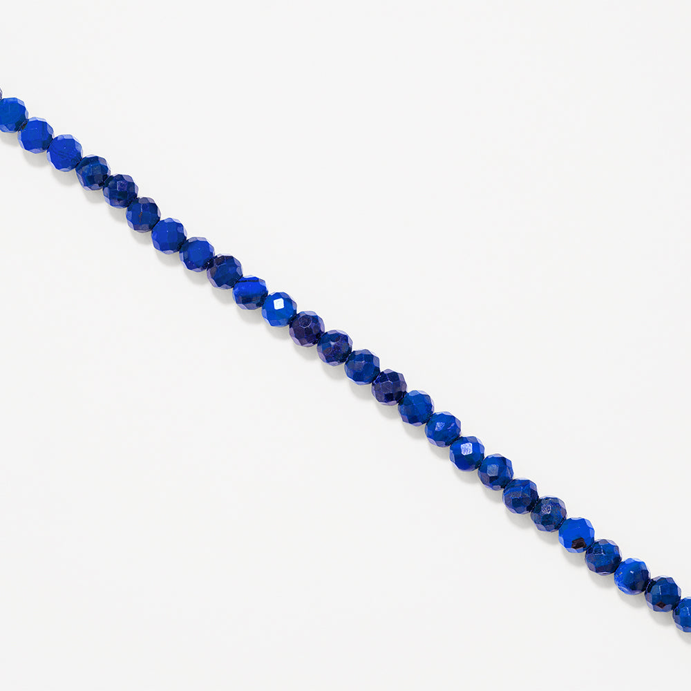 Micro Lapis Lazuli Bead Necklace in Gold - Elegant Blue Gemstone Jewelry for Women | Perfect for Gifts, Weddings & Special Occasions