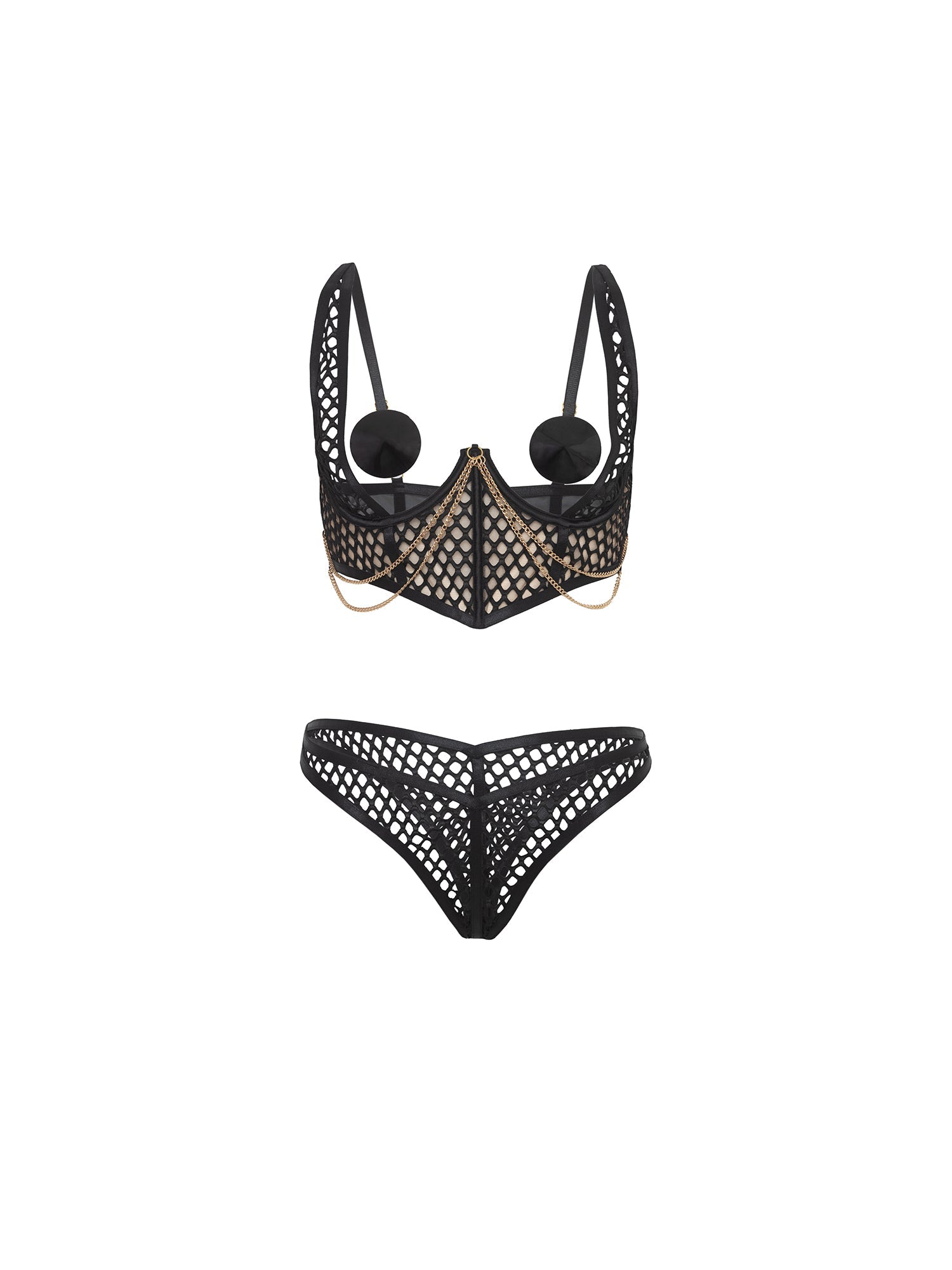 Marlowe Open Cup Bra Set - Sexy Lace Bralette for Women, Comfortable Wireless Push Up Bra, Perfect for Date Night & Special Occasions