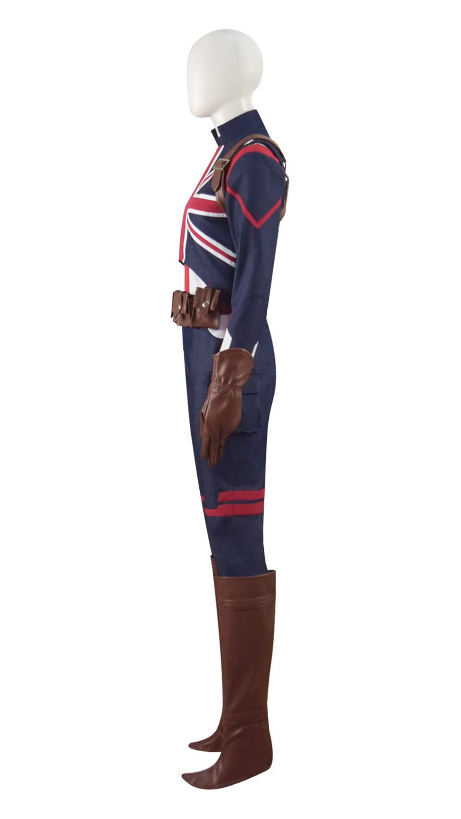 Captain Carter Cosplay Costume for Women - Peggy Carter Uniform with Cloak, Belt & Boots for Halloween, Comic Con & Cosplay Events | Marvel Superhero Outfit