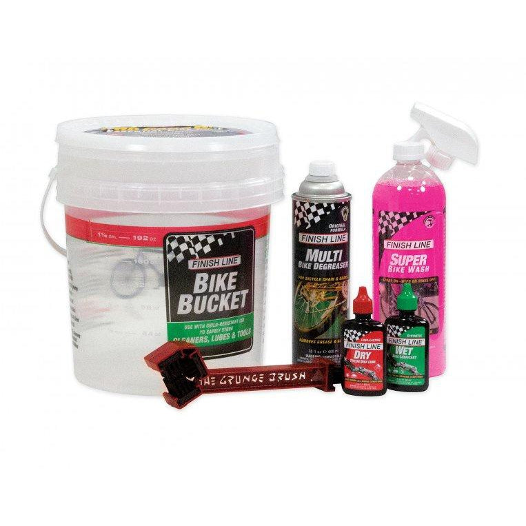 Finish Line PRO CARE BUCKET 6.0 - Premium Bike Cleaning Kit for Professional Cycling Maintenance | Perfect for Road Bikes, Mountain Bikes & Bicycle Care at Home or Workshop