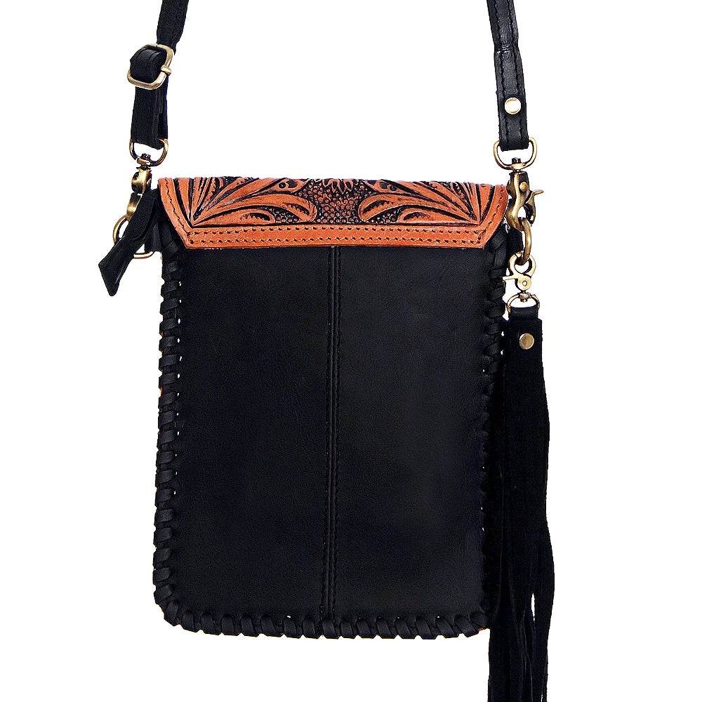 American Darling Mini Crossbody Purse with Hidden Tool Compartment & Fringe - Stylish Boho Bag for Women, Perfect for Music Festivals & Night Out