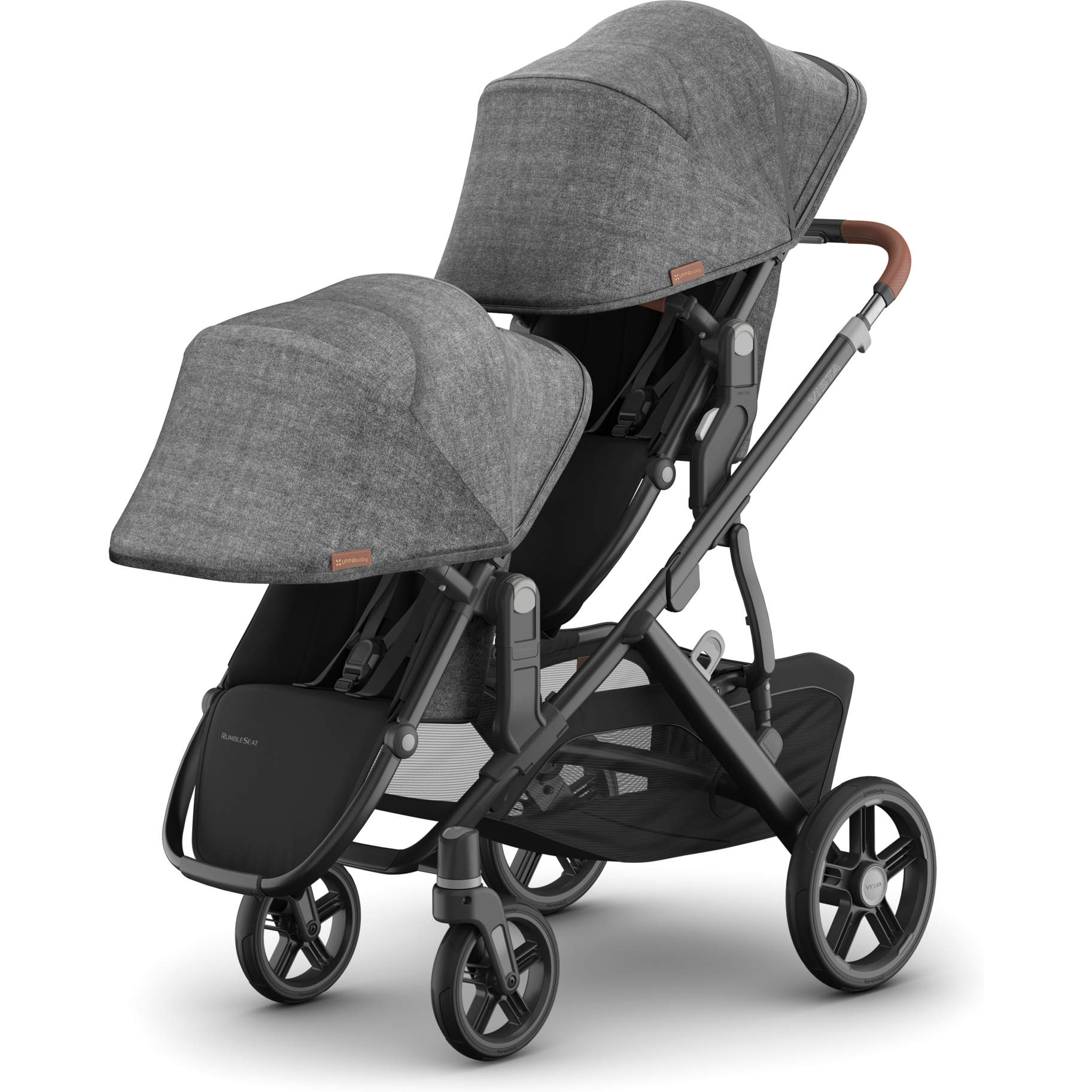 UPPAbaby Vista RumbleSeat V3 - Double Stroller Seat Attachment for Twins & Siblings | Compatible with Vista Strollers | Perfect for Shopping, Travel & Daily Walks