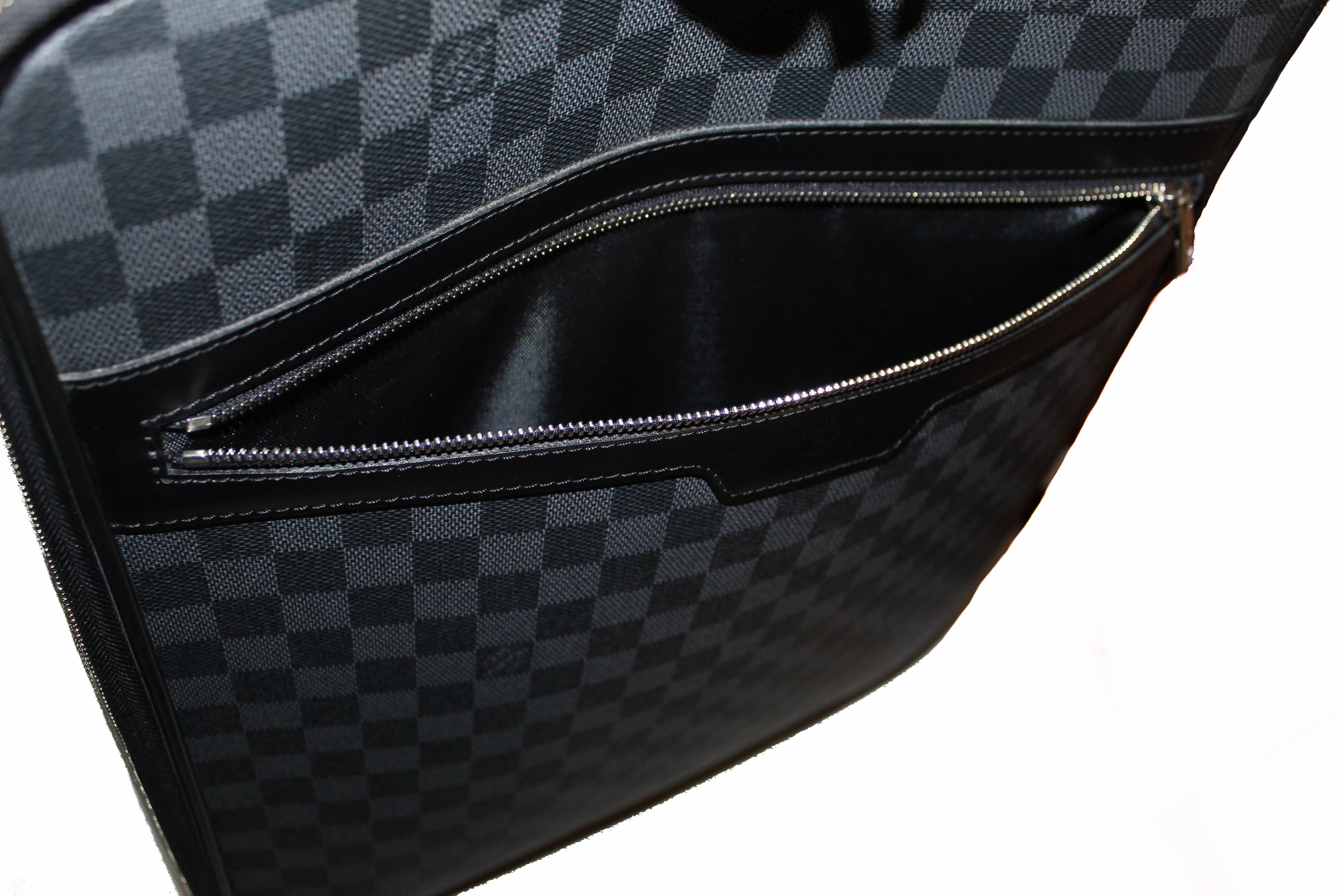 Authentic Louis Vuitton Damier Graphite Canvas Pegase 45 Rolling Luggage Suitcase - Premium Carry-On for Business Travel & Luxury Vacations