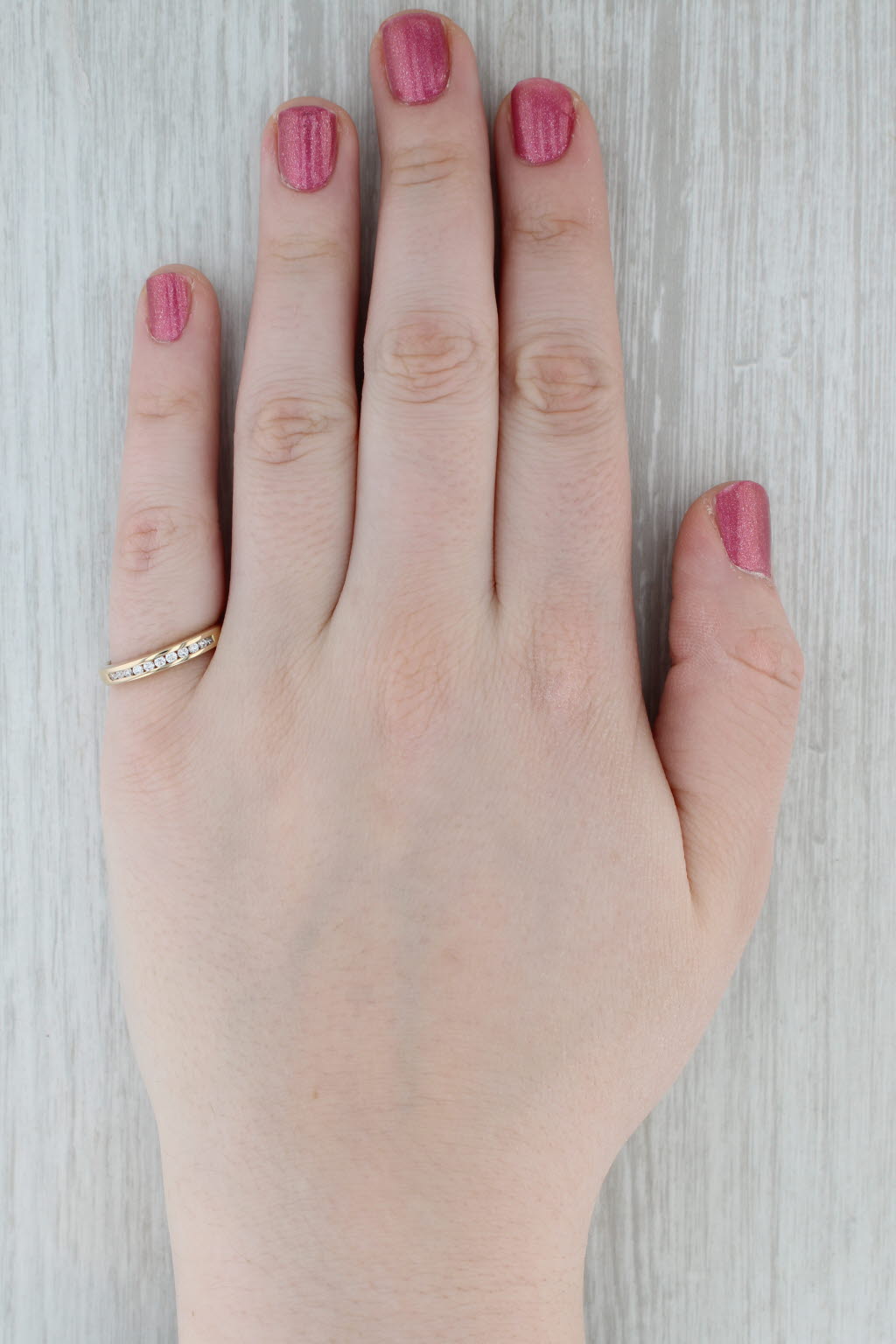 0.23ctw Diamond Wedding Band Ring - 14k Yellow Gold Size 7 - Stackable Anniversary Ring for Women - Perfect for Bridal Sets, Engagement Stacking & Special Occasion Gifts