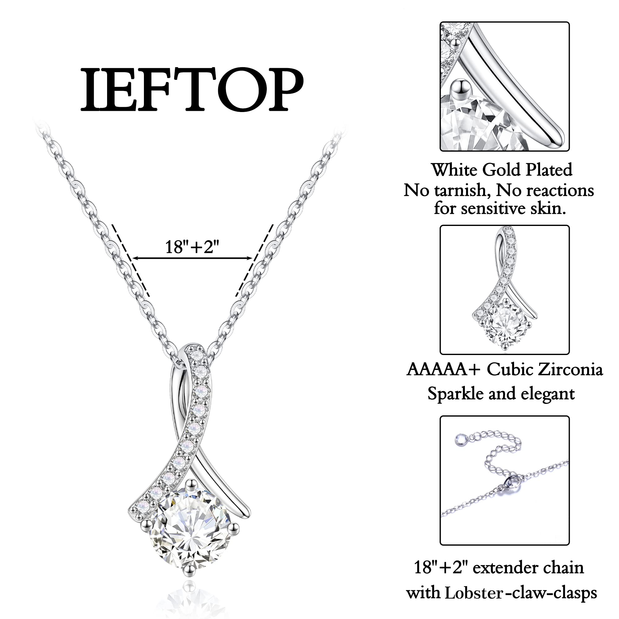 14K White Gold Plated Graduation Necklace for Women - Elegant 2025 College Graduation Gift for Her, Daughter, Granddaughter or Niece | Perfect for Commencement Ceremonies, Graduation Parties & Special Celebrations