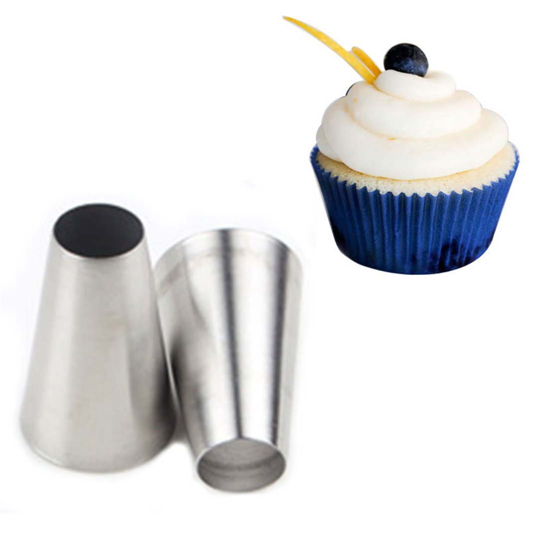 5-Piece Stainless Steel Rose Flower Piping Tips Set - Professional Cake Decorating Nozzles for Cupcakes, Cookies & Frosting - Baking Tools for Wedding Cakes, Birthday Parties & Home Baking