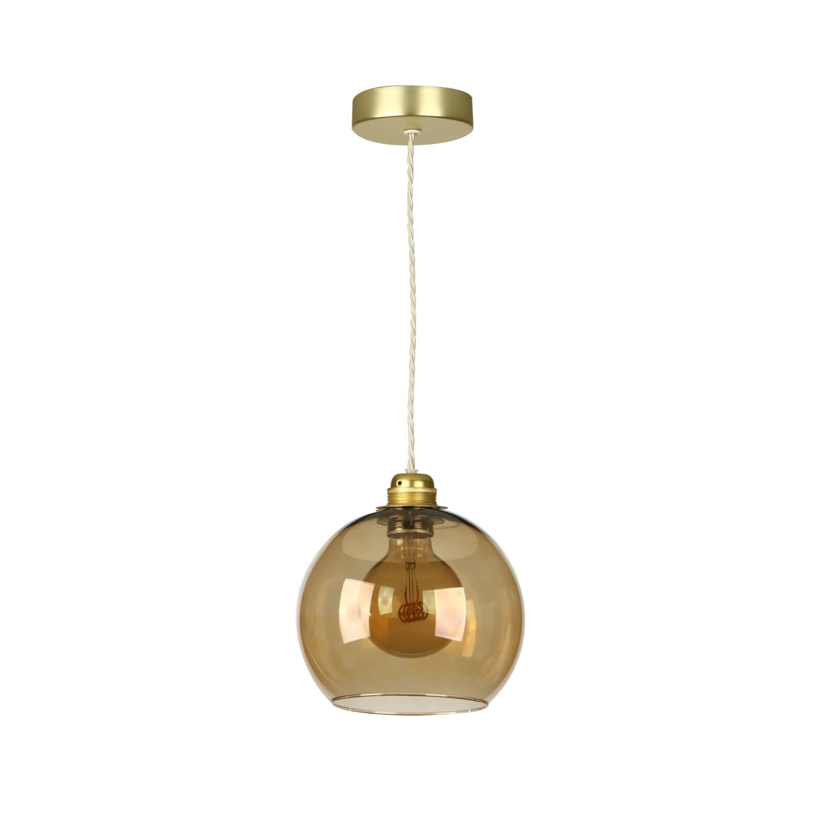 Apollo Single Pendant Light Fixture - Brushed Nickel, Oil Rubbed Bronze & Matte Black Finishes - Modern Ceiling Lighting for Dining Room, Bedroom or Entryway