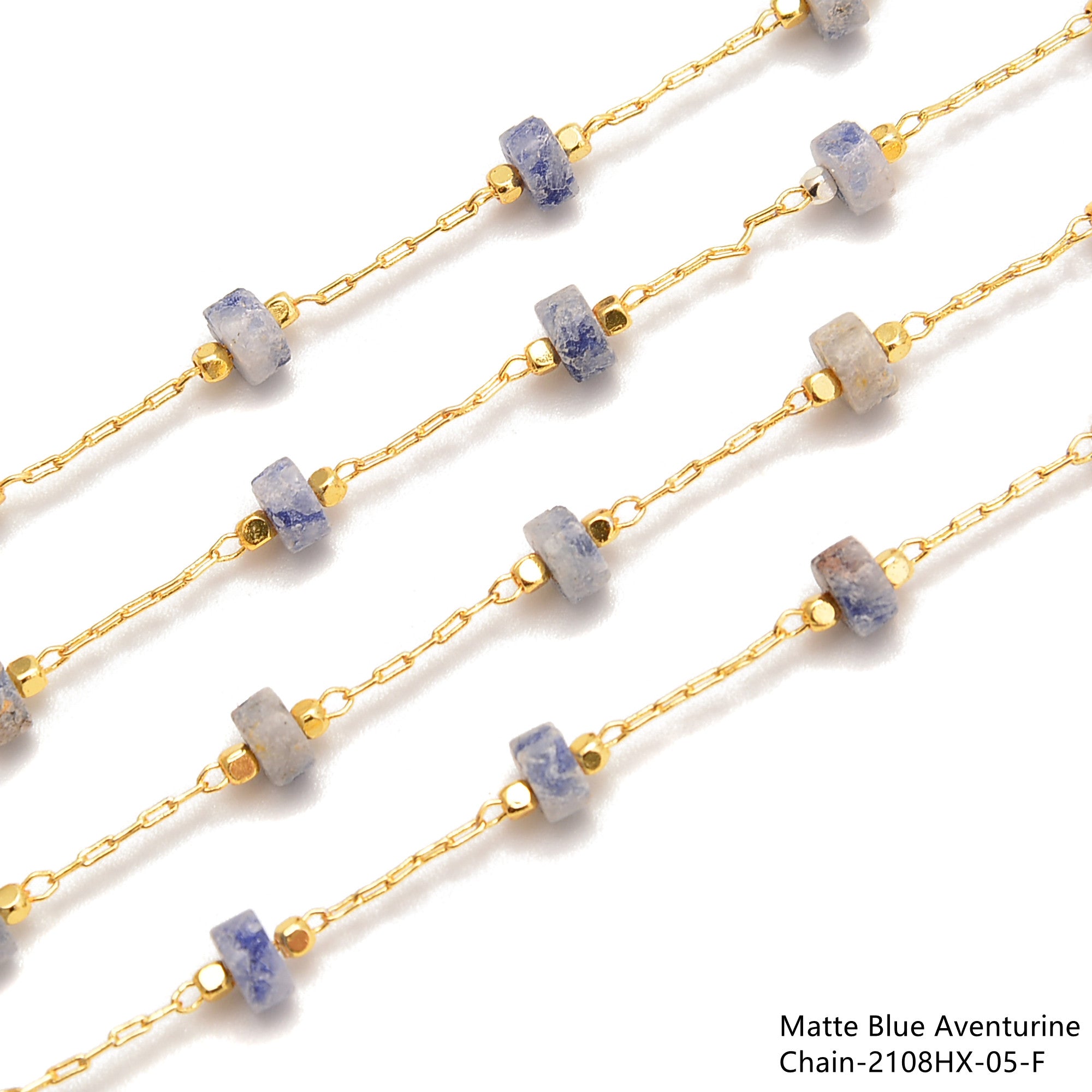 2x4mm Heishi Disc Beads - Multi Gemstone Beaded Chain (1 Meter Per Bag) for Jewelry Making, DIY Bracelets & Necklaces
