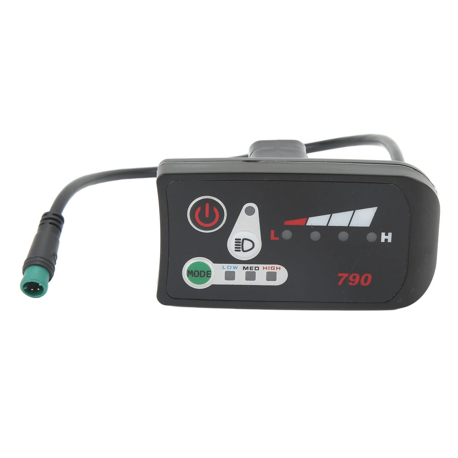 24V 36V 48V Waterproof Electric Bike LED Display Control Panel - Speedometer, Battery Indicator & Data Monitor for E-Bike Conversion Kits (Perfect for Commuting, Mountain Biking & Urban Riding)