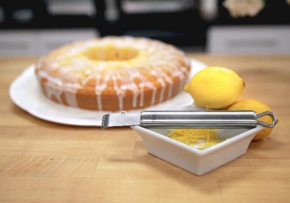 Premium Stainless Steel Zester Grater for Citrus Fruits - Perfect for Lemon, Lime, Orange Zesting in Baking, Cooking & Cocktail Making
