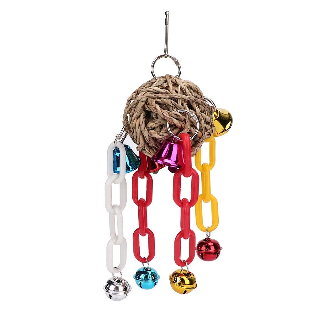 Durable Plastic Bird Swing Toy for Parrots - Chewable Hanging Perch with Biting Teeth - Perfect for Bird Cages & Playtime Enrichment