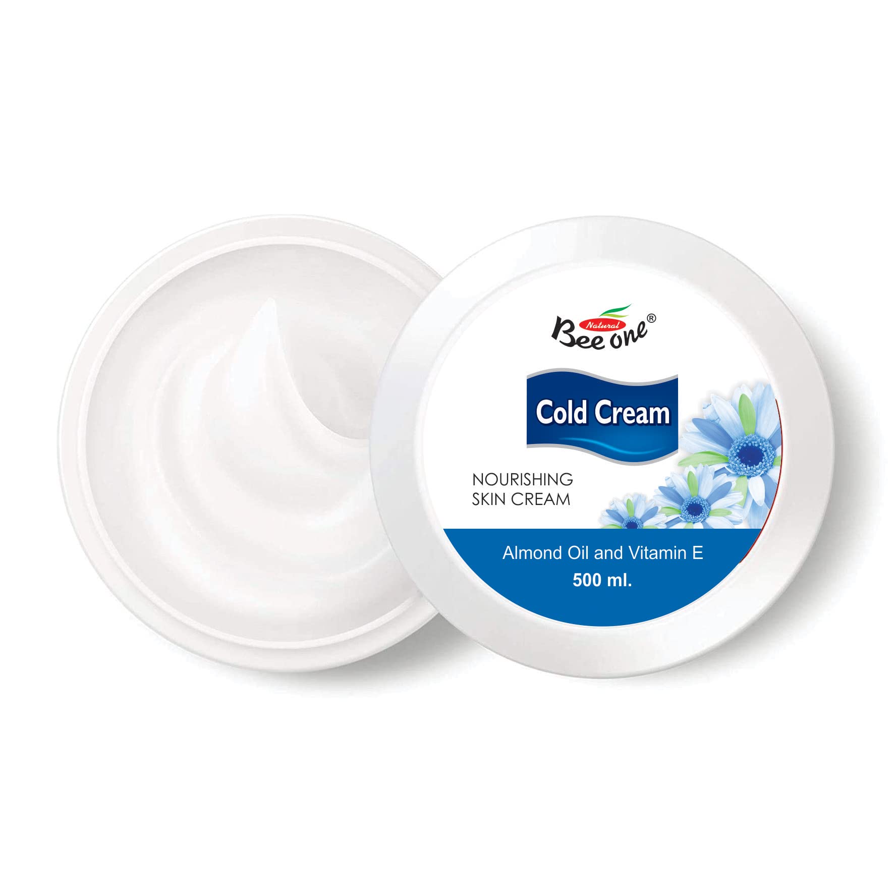 BEE ONE Cold Massage Cream 500ml - Skin Brightening & Fairness Cream for Women & Men | Daily Moisturizing Day Cream for Face, Body & Hands | Perfect for Spa, Home Care & Travel Skincare Routine