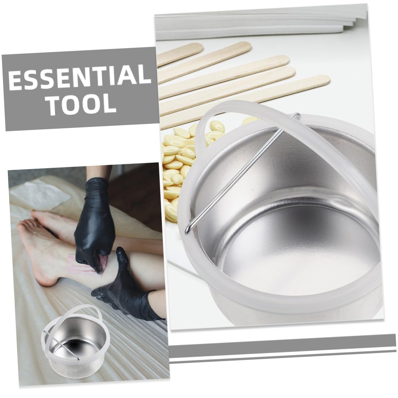 VILLFUL Professional 400CC Wax Warmer Pot - Salon & Home Wax Melting Bowl for Hair Removal, Eyebrow Shaping & Skin Care - Perfect for DIY Spa, Beauty Treatments & At-Home Waxing