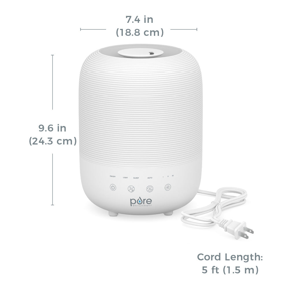 HUME™ Sense Bundle - 1 Humidifier, 1 Filter & 10 Scent Pads for Aromatherapy | Perfect for Home, Office and Bedroom Air Freshening | Essential Oil Diffuser with Premium Fragrance Pads