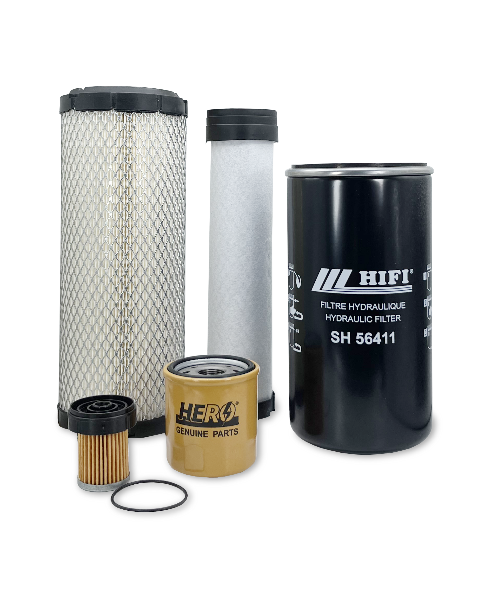 HERO® Maintenance Filter Kit for New Holland Boomer 30 Compact Tractor - Air, Oil & Fuel Filters Replacement - Perfect for Farm Equipment Maintenance & Tractor Upkeep