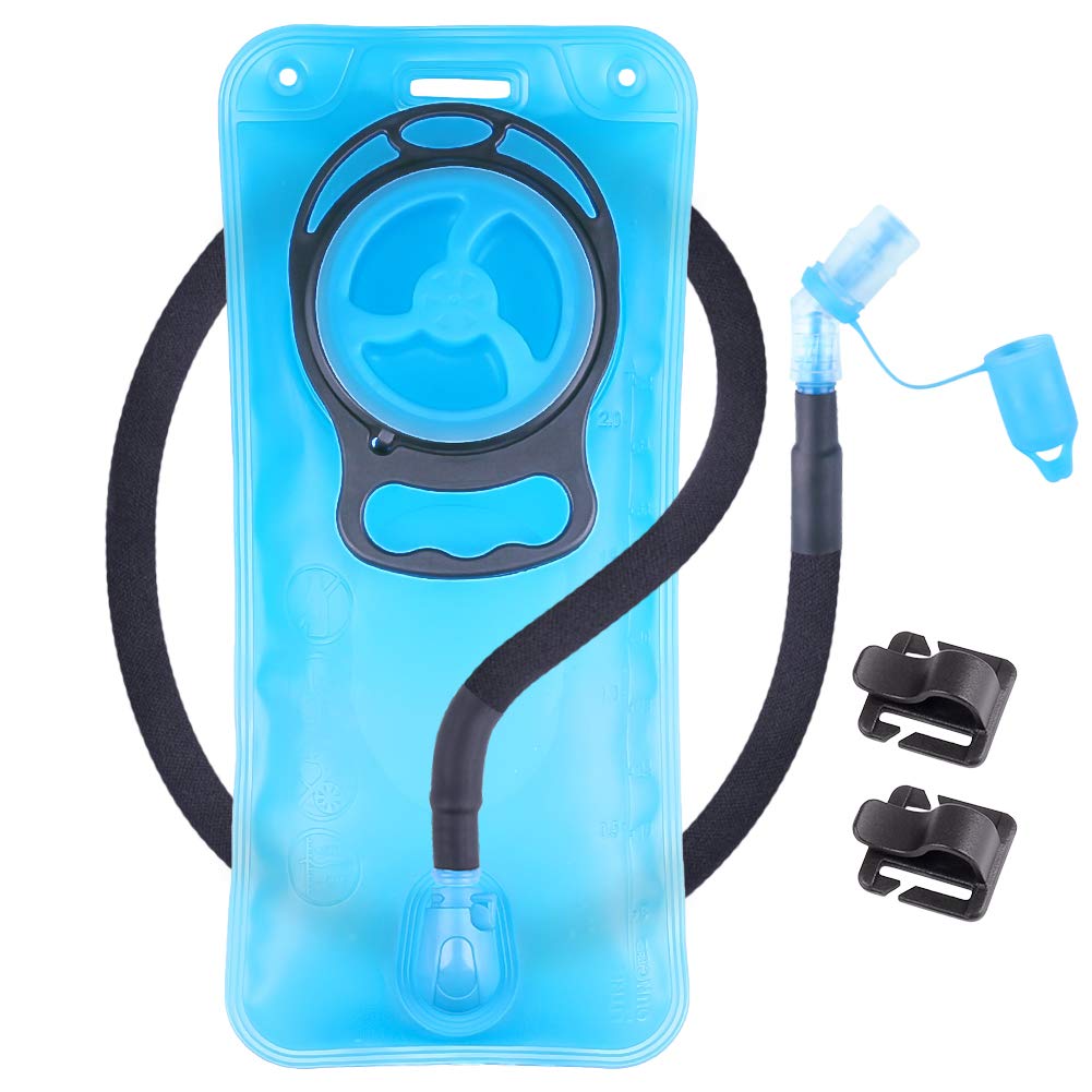 2L BPA Free Hydration Bladder for Hiking Backpack - Military Green Water Storage Bag with Insulated Tube - Perfect for Outdoor Camping, Running, Cycling & Military Use - Durable Replacement for Hydration Packs