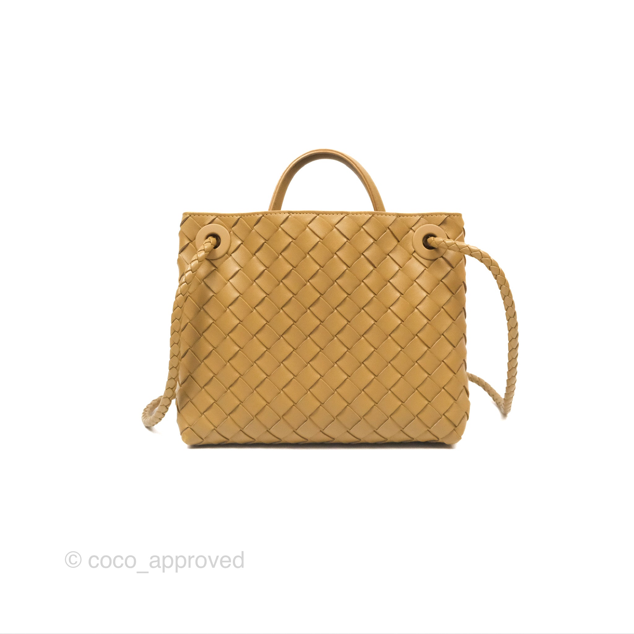 Bottega Veneta Small Andiamo Bag in Dark Praline - Intrecciato Lambskin Leather Crossbody Purse for Women | Perfect for Work, Travel & Evening Events