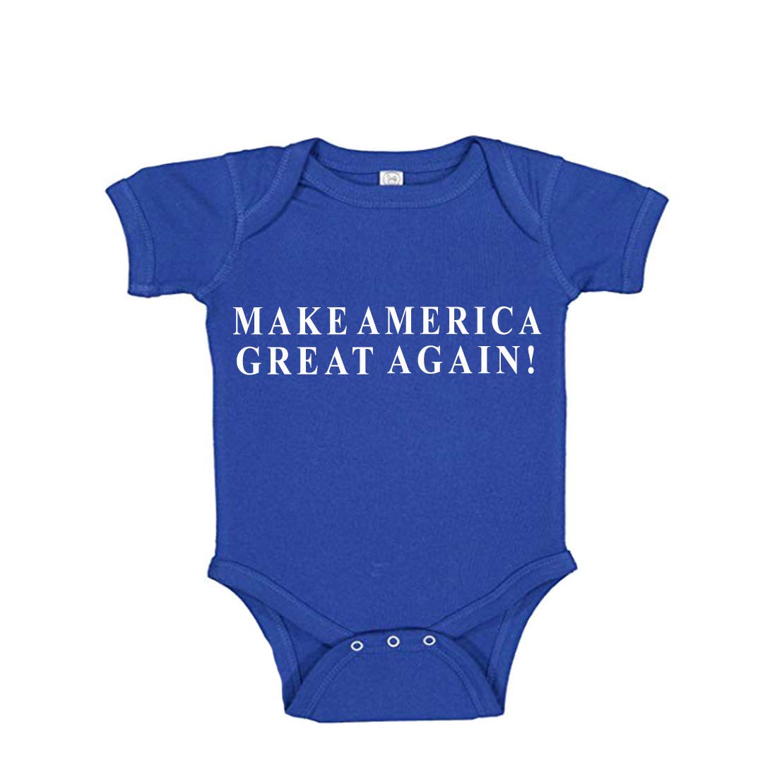 Donald Trump Baby Onesie - Make America Great Again (MAGA) Red Romper for Infants | Patriotic Newborn Outfit for Political Events & Photo Shoots
