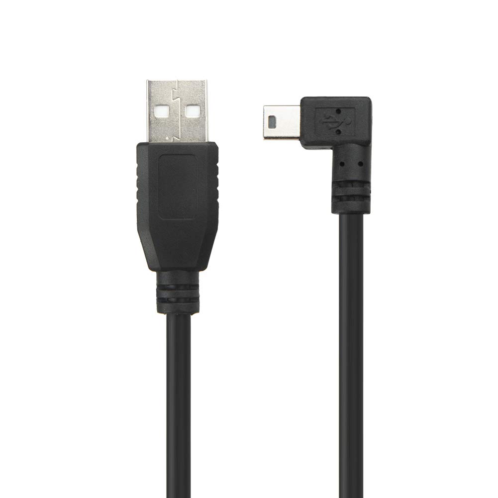 Garmin Nuvi Car Charger Cable - USB to Right Angle Mini USB Charger Wire for TomTom/Zumo Satellite Navigation (3m/9.8ft) - Perfect for Road Trips & GPS Navigation in Vehicles