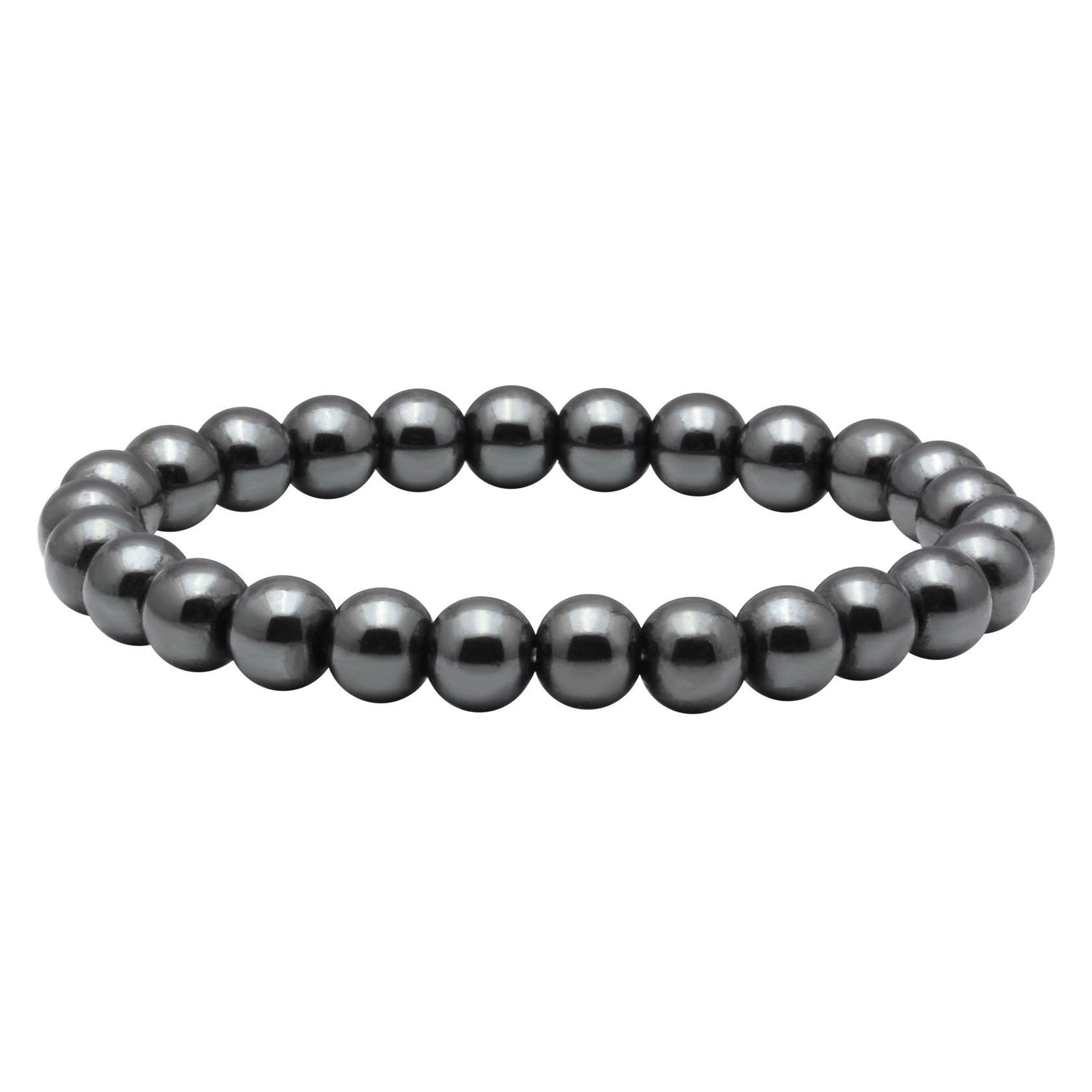 MILAKOO 3Pcs Blue Tiger Eye Stretch Bracelet Set for Men & Women - Natural Stone Hematite Cuff Wristband for Healing, Protection & Positive Energy - Perfect for Yoga, Meditation & Everyday Wear