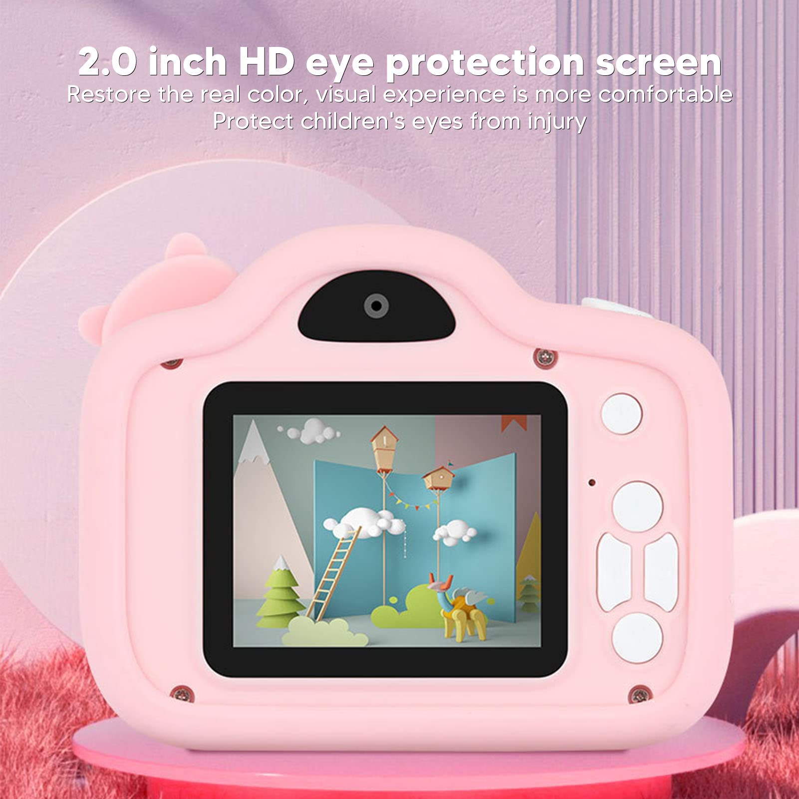NLDGR Mini Kids Camera - 2.0 Inch HD Screen 2000W Pixels Digital Video Camera for Boys Girls Teens Students | Perfect for Birthday Gifts, Travel Photography & First Camera Experience